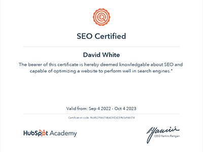 SEO Certification